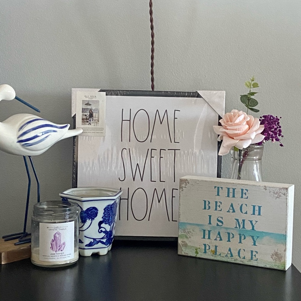 Rae Dunn wall decor “Home Sweet Home”